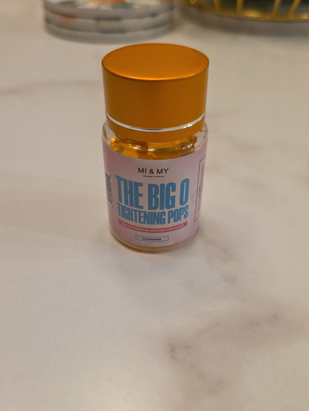 MI & MY The Big O Tightening Pops - Pink & Gold Jar (D)